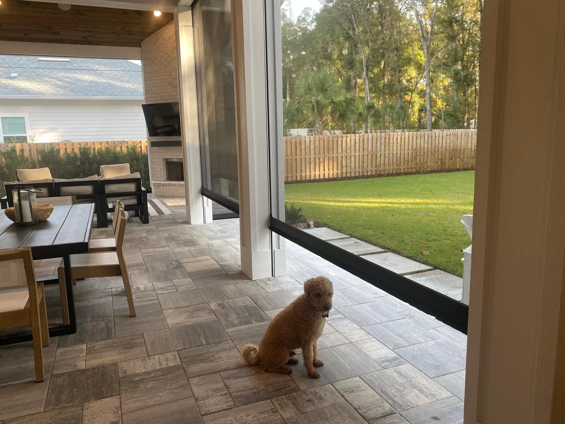 Outdoor living screen enclosure