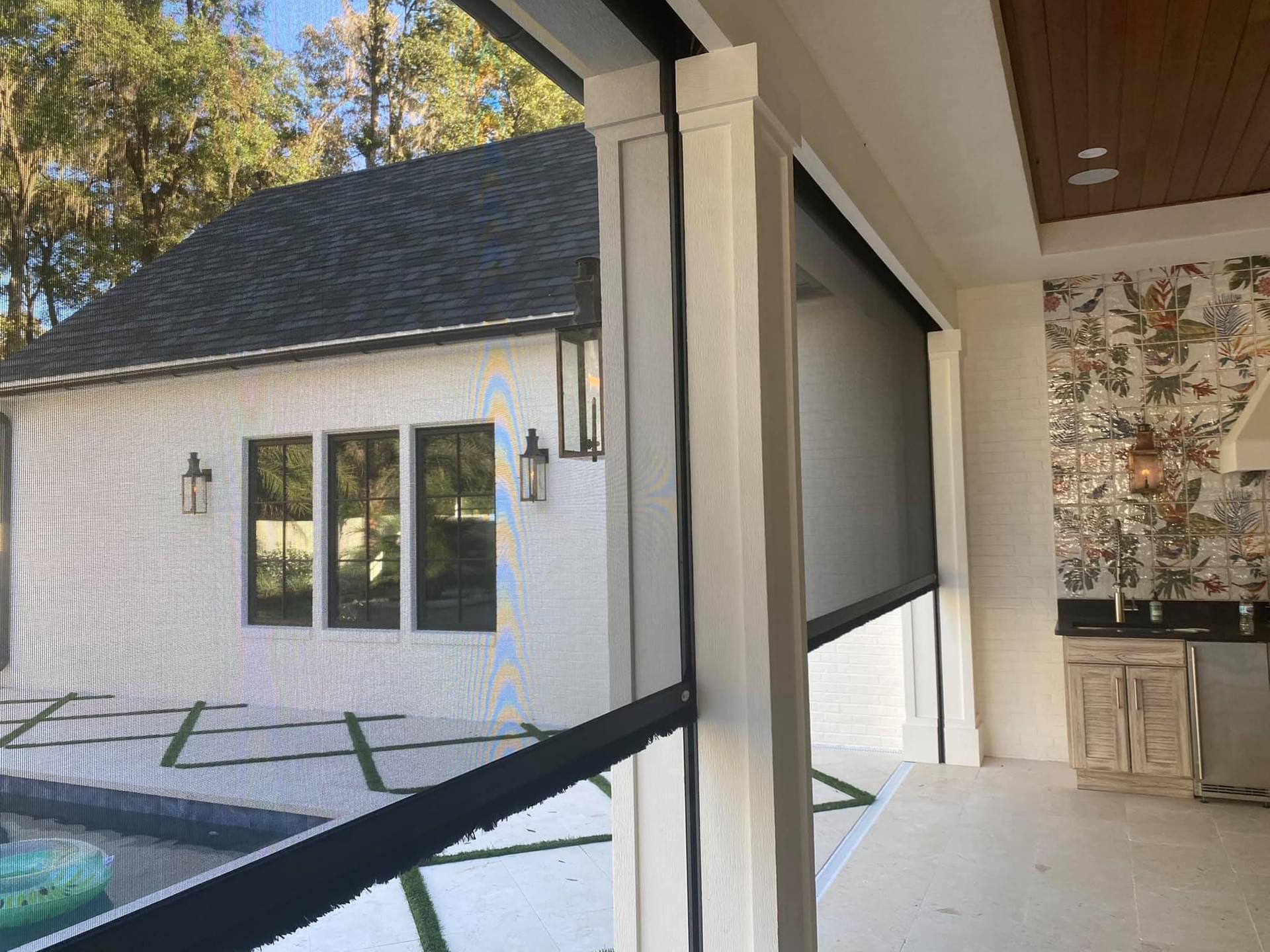 Residential patio screens